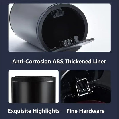 Car Trash Bin Can Mini Auto Dust Organizer Car Interior Rubbish Bag Garbage Container Storage Box Bucket Auto Accessories