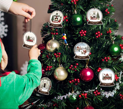 Car Air Freshener Hanging Fragrant Paper for Honda Volvo Hyundai Christmas Gifts Tree Decorations Ornaments 6Set Accessories