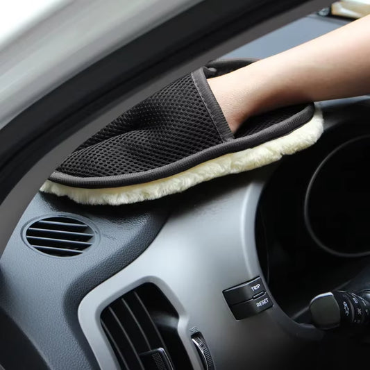Car Cleaning Brush Cleaner Wool Soft Car Washing Gloves Cleaning Brush Motorcycle Washer Care Automotive Car Styling 15*23Cm
