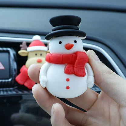 Car Air Freshener Clip Christmas Tree Santa Styling Air Perfume Clip Air Vent Santa Decoration Christmas Decal Car Perfume Clamp