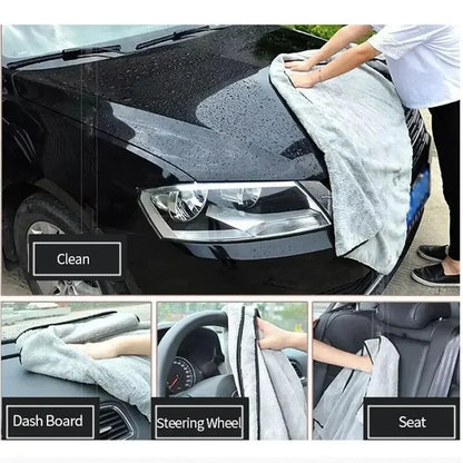 Microfiber Car Wash Towel Super Absorbent Thick and Soft for Auto Drying Window Door Cleaning Car Washing Tools Auto Accessories