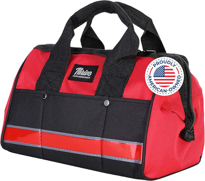 Emergency Car Kits for Vehicles - Roadside Emergency Car Kit (104 Pieces) - Car Kits for Emergency - Roadside Car Kit with Jumper Cables and Mini First Aid Kit - Gray Bag