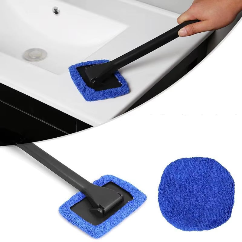 Auto Car Window Cleaner Brush Kit Windshield Cleaning Wash Tool inside Interior Glass Wiper with Long Handle Car Accessories