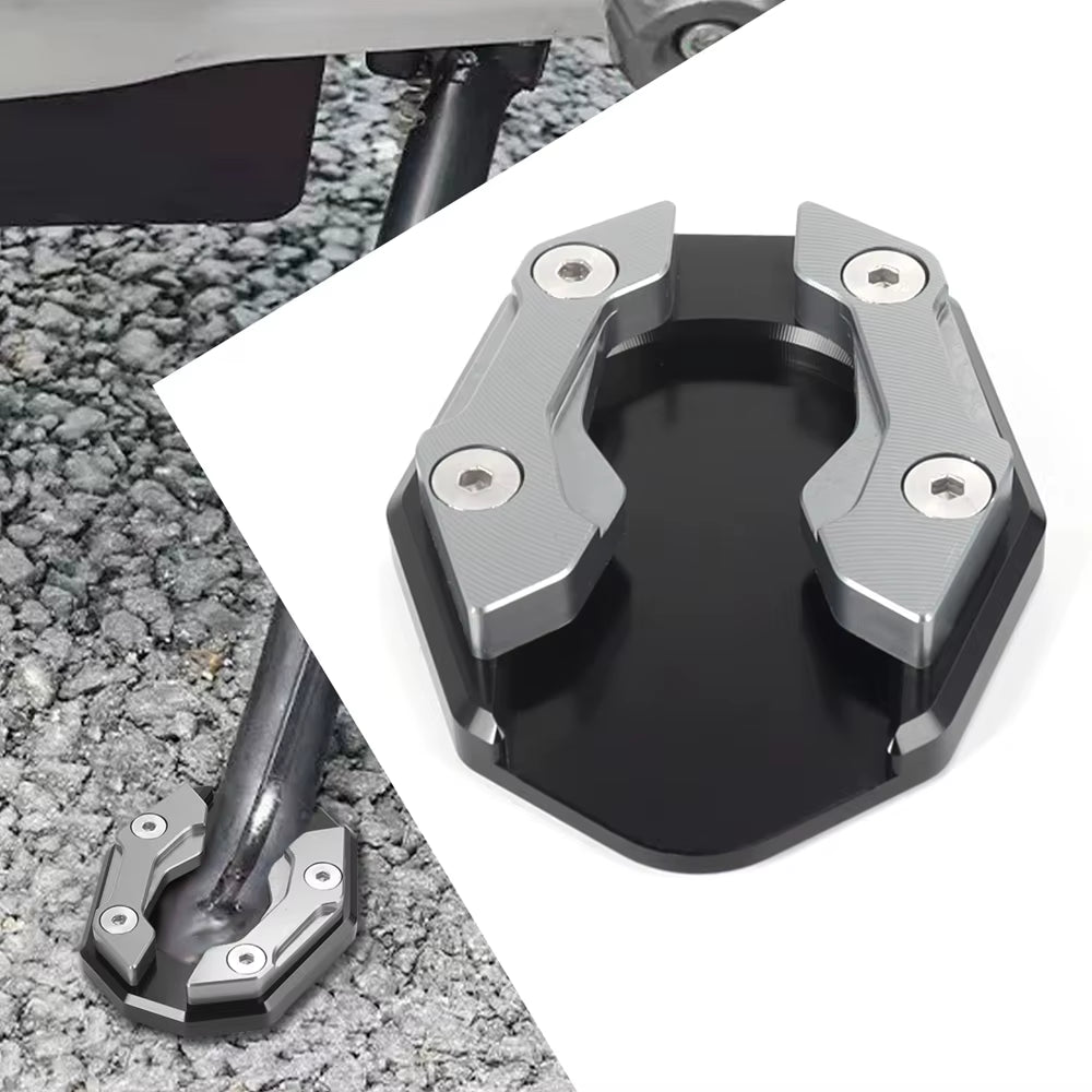 Motorcycle Bikes Kickstand Extender Foot Side Stand Extension Foot Pad Support Plate Motorcycle Accessories