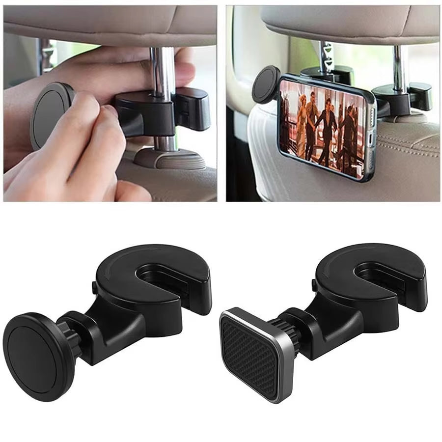 NEW Magnetic Car Phone Holder Hook Back Seat Headrest Universal Soporte Ipad for Iphone Holder Stand Magnet Mount Car Accessorie