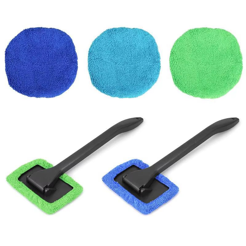 Auto Car Window Cleaner Brush Kit Windshield Cleaning Wash Tool inside Interior Glass Wiper with Long Handle Car Accessories