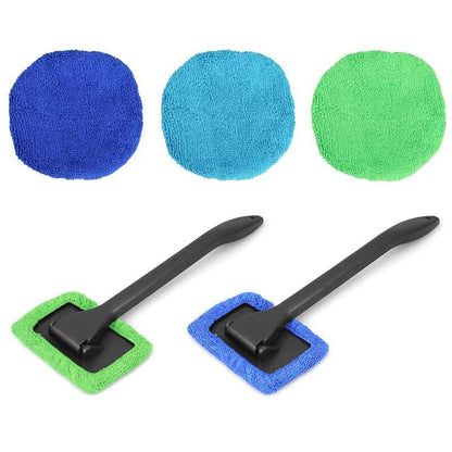 Auto Car Window Cleaner Brush Kit Windshield Cleaning Wash Tool inside Interior Glass Wiper with Long Handle Car Accessories