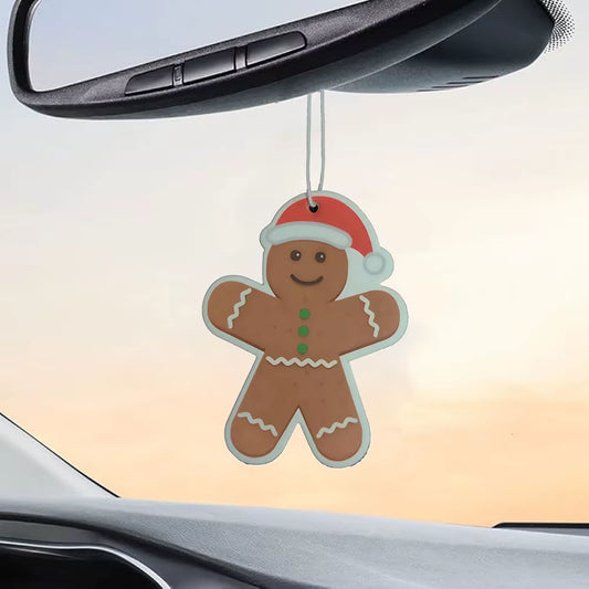 1-3 Pieces Christmas Cute Gingerbread Villain Festive Car Air Freshener Car Scented Interior Car Home Furniture Air Freshener