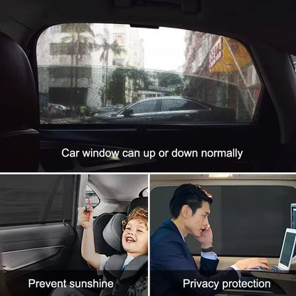 Car Sunshade Anti-Mosquito Insulation UV Protective Glass Sunscreen Mesh Reflective Sunshade Protective Window Film for Sedansuv
