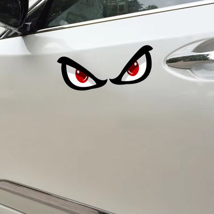 3D Simulation Shark Pattern Sticker Eye Rearview Mirror Car Reflective Sticker Motorcycle Sticker