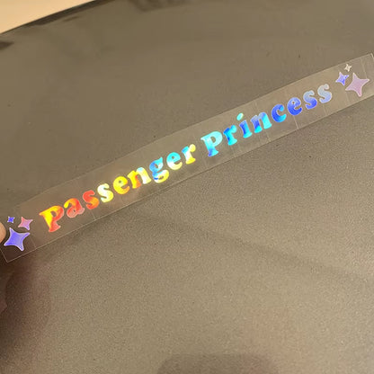 2Pcs Mirror Decoration Sticker Passenger Princess Star Mirror Decal Sticker Rearview Mirror Car Vinyl Decoration Funny Car Decal