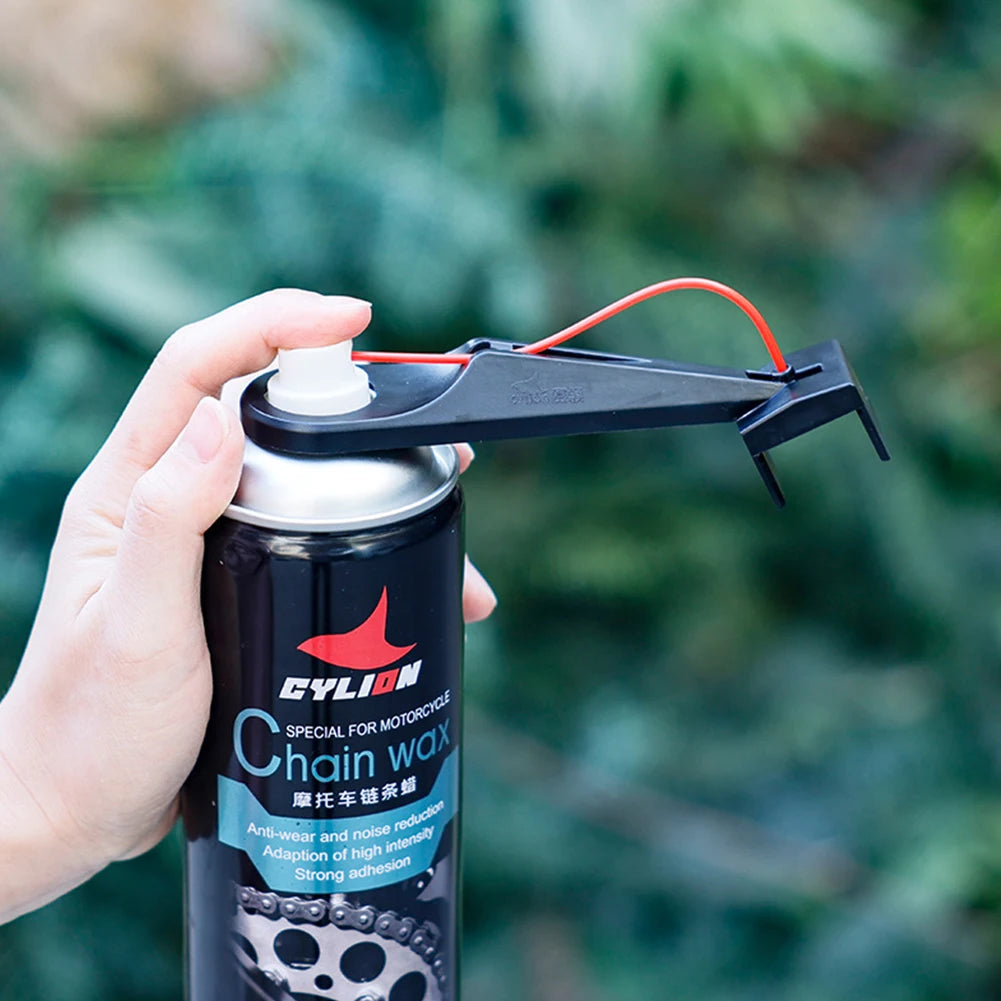 Motorcycle Chain Oiler Spray Gear Mess-Free Chain Wax Chain Cleaner Attachment Motorcycle Chain Lube Oiler Tool for Motorcycle