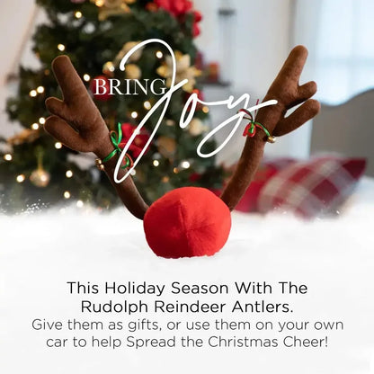 Christmas Antlers Car Set Christmas Car Decoration Antlers Car Christmas Gift Set Car Accessories Decorative Hangings