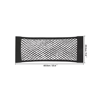 Universal Car Storage Bag Double Mesh Trunk Storage Net, Car Built-In Storage Bag, Car Fire Extinguisher Fixed Net