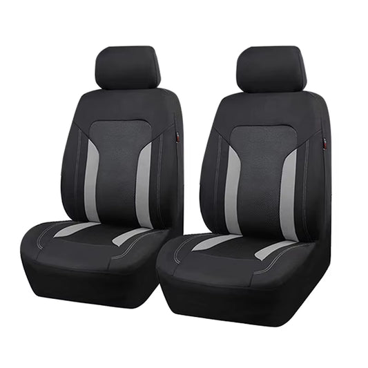 Universal Gray Mesh Seat Covers for Car with 3 Zipper Rear Seat Split Airbag Compatible Fit for Most Car SUV Truck VAN