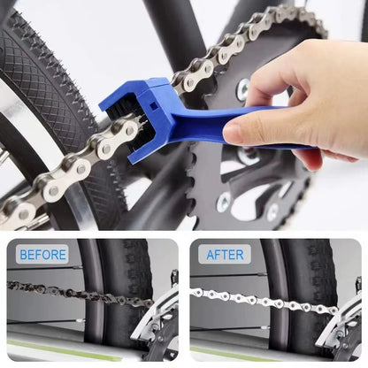 Motorcycle Chain Brush Cleaner Plastic Bicycle/Moto Brush Clean Chain Cleaner Outdoor Scrubber Road Care Tools Motorcycle Parts
