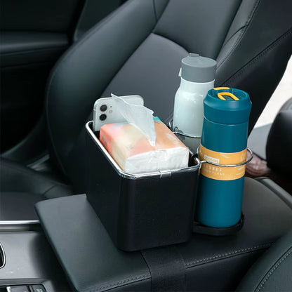 Multi-Function Car Storage Box Armrest Organizers Car Interior Stowing Tidying Accessories for Phone Tissue Cup Drink Holder