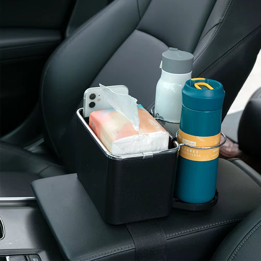 Multi-Function Car Storage Box Armrest Organizers Car Interior Stowing Tidying Accessories for Phone Tissue Cup Drink Holder