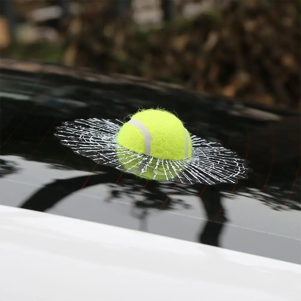 1 PCS Car Stickers 3D Baseball Football Tennis Ball Car Decals DIY Car Hits Body Auto Styling X Car Window 17Cm Decoration M2B6