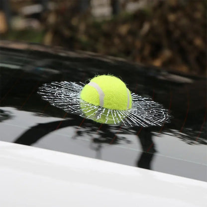 1 PCS Car Stickers 3D Baseball Football Tennis Ball Car Decals DIY Car Hits Body Auto Styling X Car Window 17Cm Decoration M2B6
